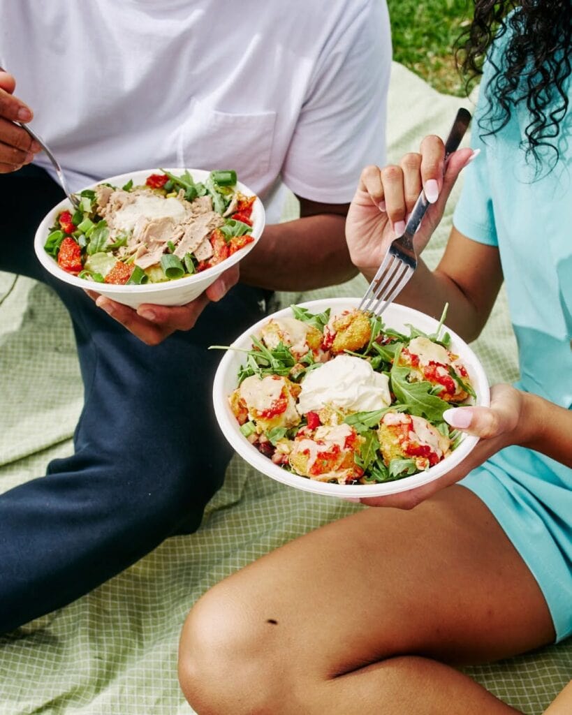Two salads from SpudBAR