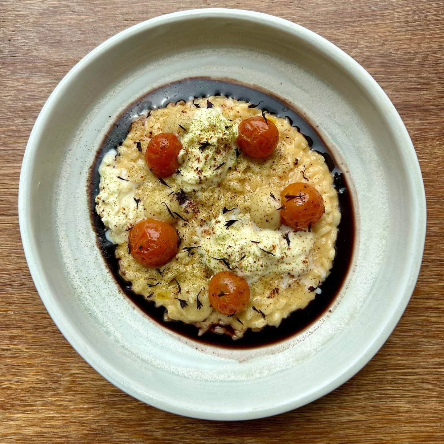 risotto dish at tarrawarra estate