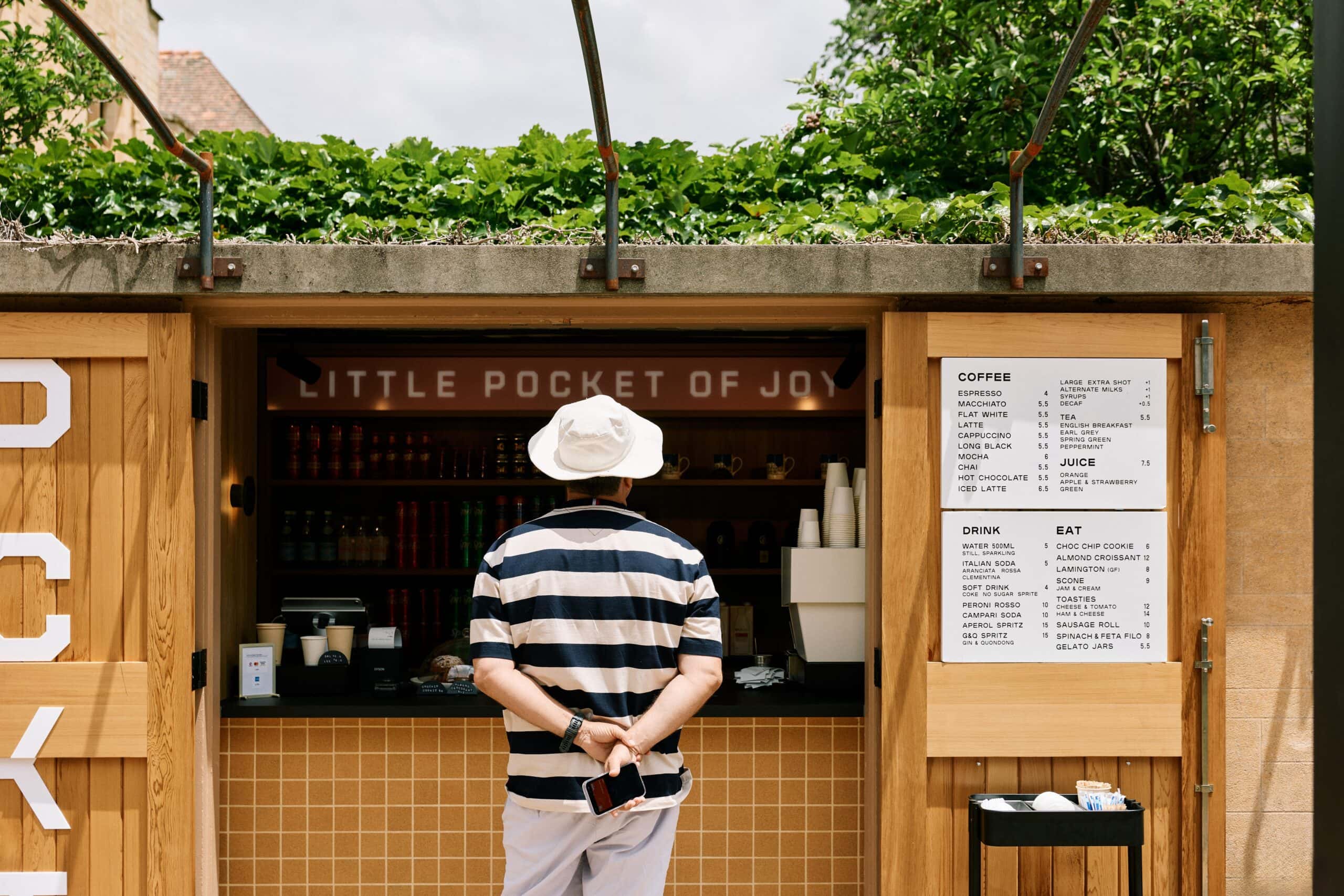 Little Pocket of Joy garden kiosk at Carrick Hill in SA.