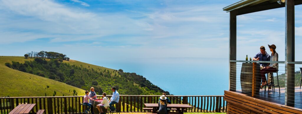 Views at Dudley Wines on Kangaroo Island.