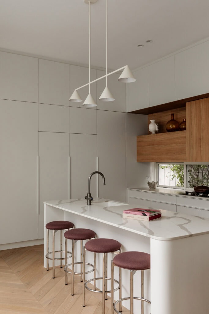 The kitchen at Claudia Lambert Drummoyne Family Home (Image Credit: Hannah Blackmore Photography)