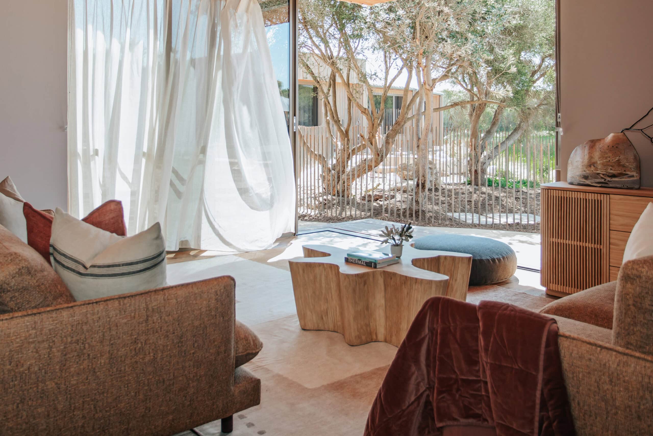 Peninsula Hot Springs Eco Lodge in Fingal with private mineral bathing and pregnancy spa treatments for a Mornington Peninsula babymoon.