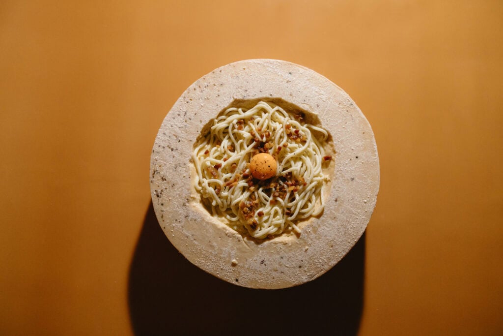 Rovollo Italian restaurant parmesan wheel