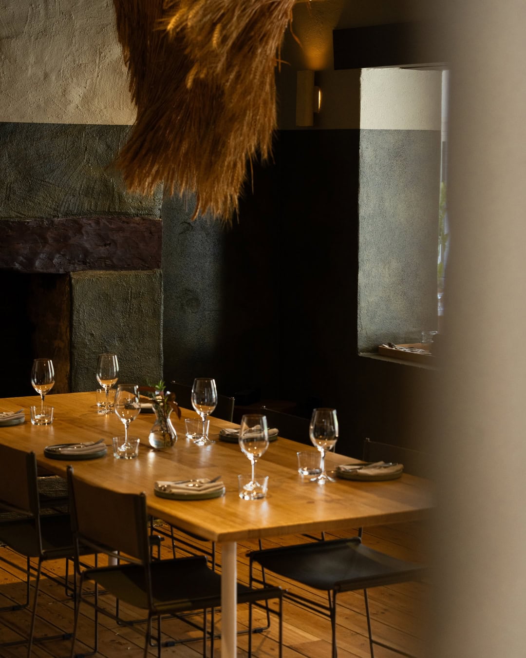 dining table inside at ondeen adelaide hills