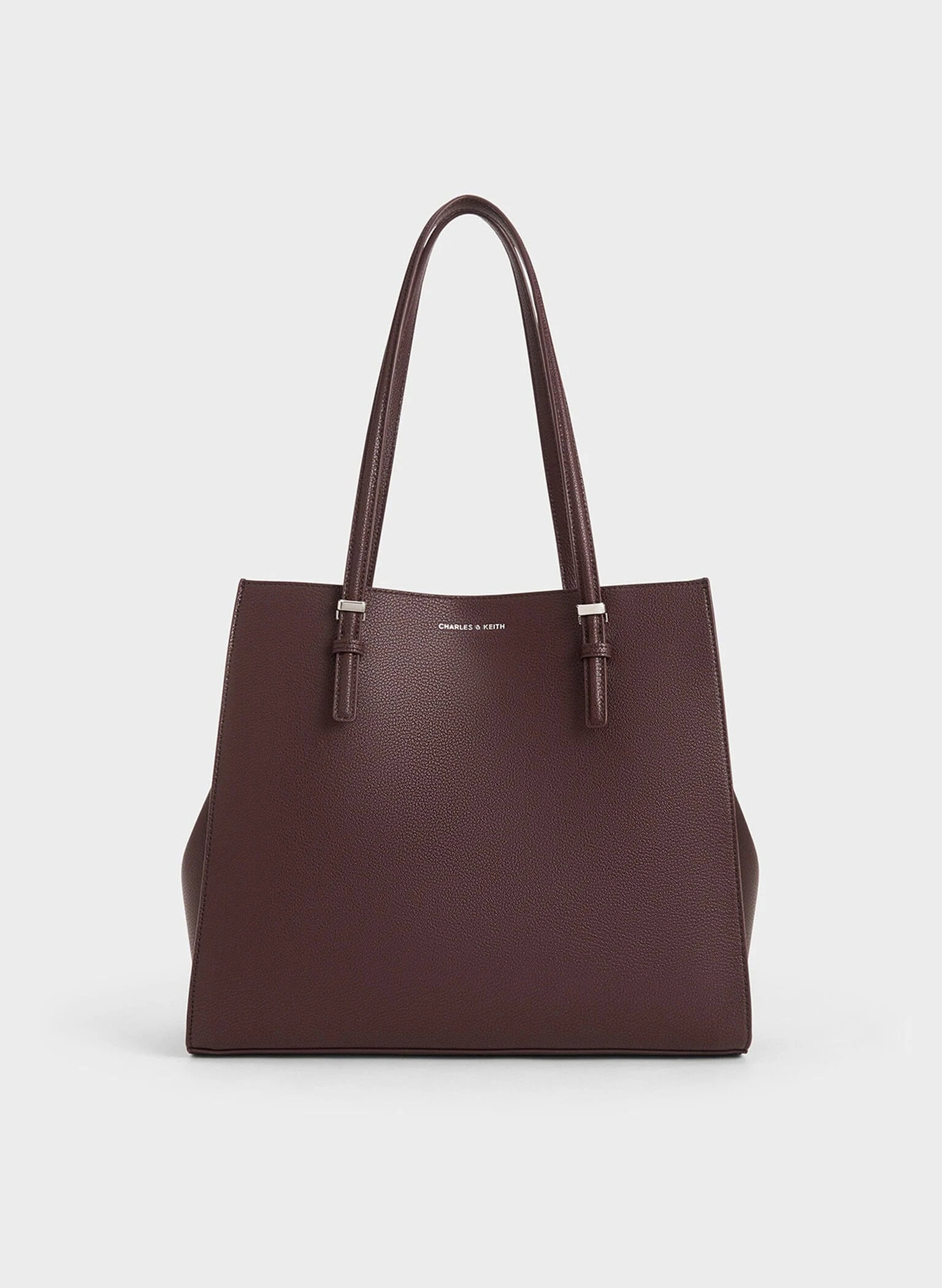 Charles & Keith Sansa Tote Bag Plum