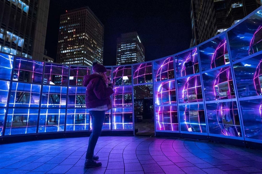Emergence, City Lights, Illuminate Adelaide Emergence installation as part of City Lights at Illuminate Adelaide.