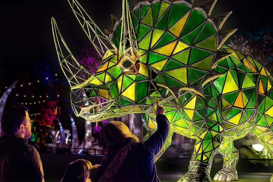 Universal Kingdom at Adelaide Zoo as part of Illuminate, Adelaide.