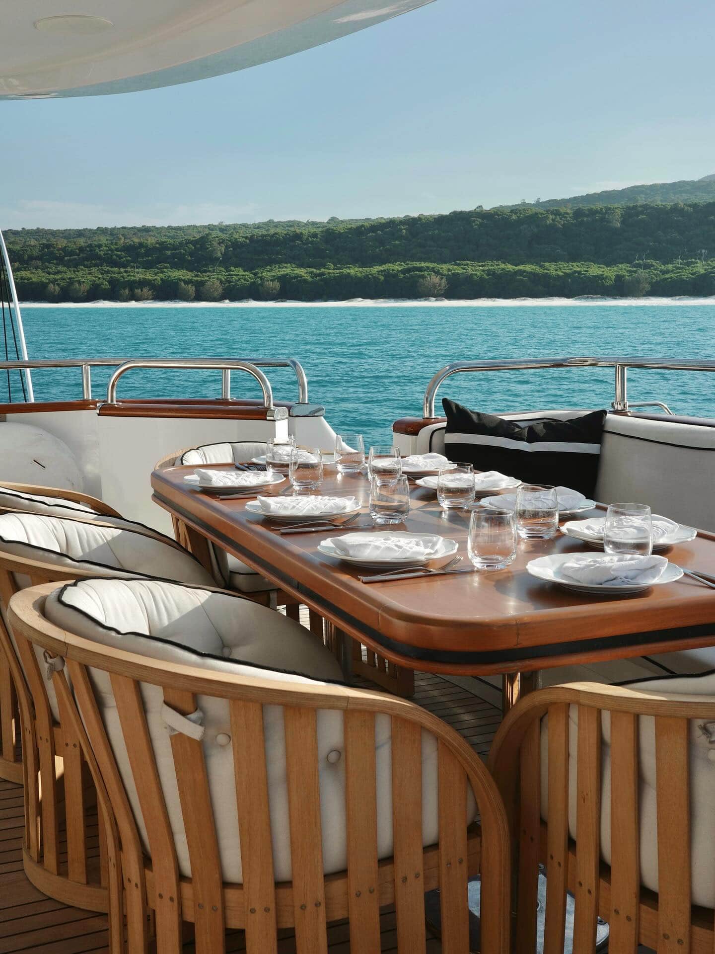 Sea Raes luxury superyacht by Raes on Wategos, styled as a Mediterranean floating villa.