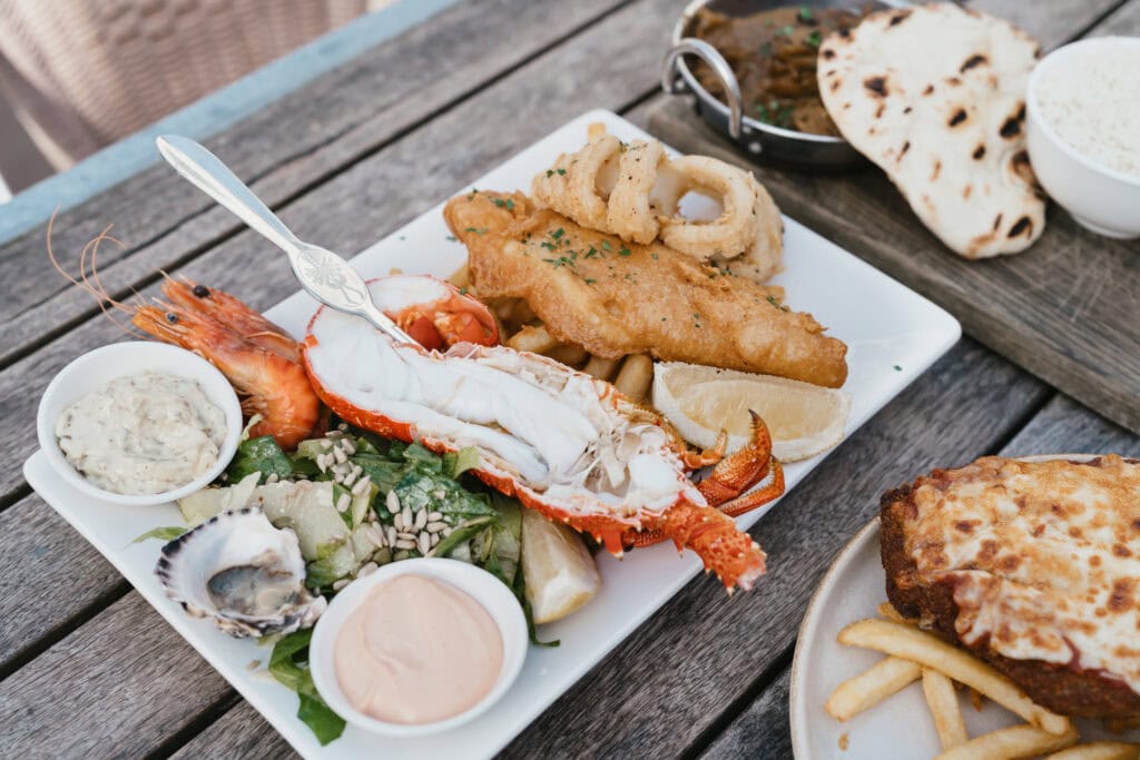 The seafood plate at the Caledonian Inn in Robe, South Australia.