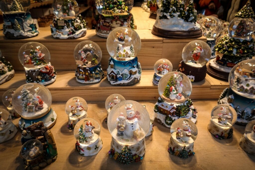 Collection of snow globes