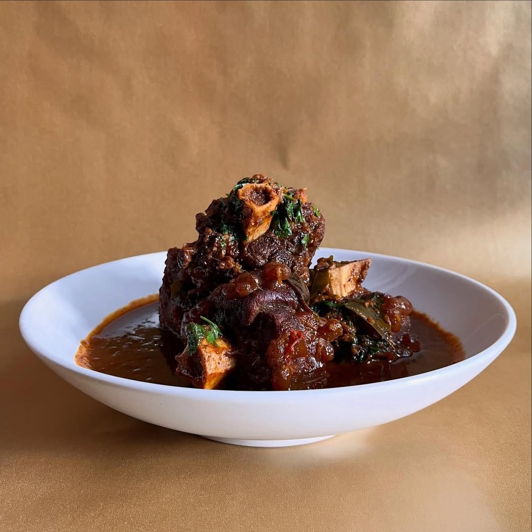 A braised curried kangaroo tail bone for you to get involved with. It’s a fragrantly sweet spice