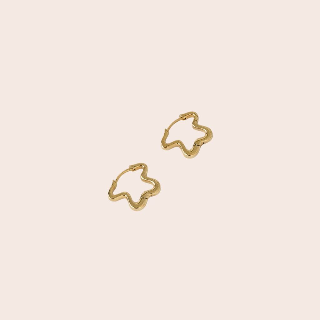 Arms of Eve Pixie Gold Huggie Earrings Arms of Eve Pixie Gold Huggie Earrings