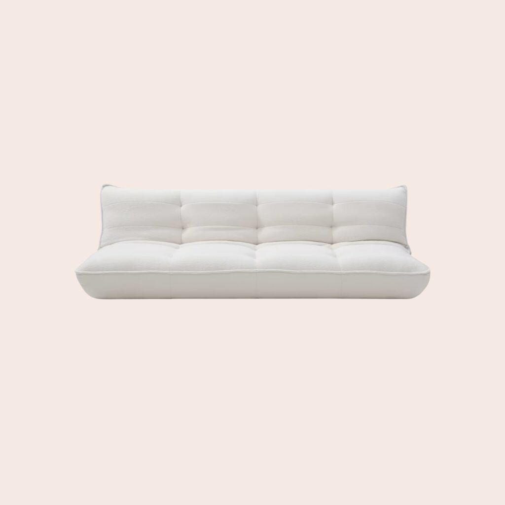 Sleeping Giant Harlee Misha Boucle Ivory Sofa Bed 3 Seater