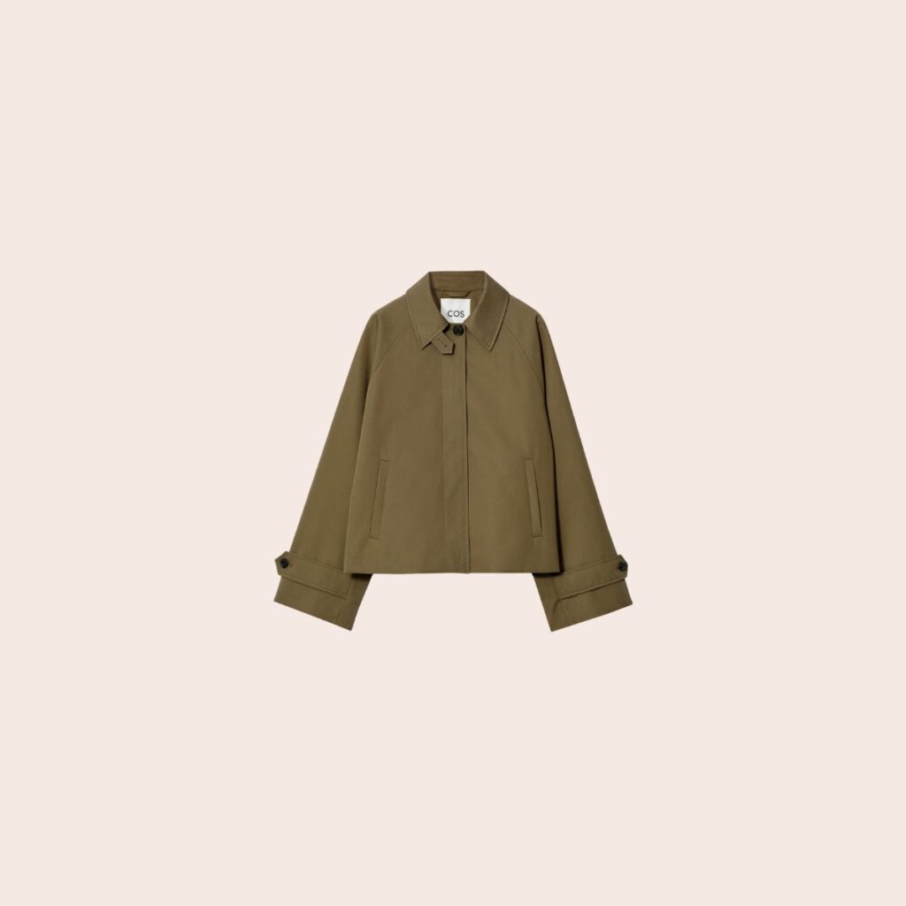 COS Short Twill Trench Coat 