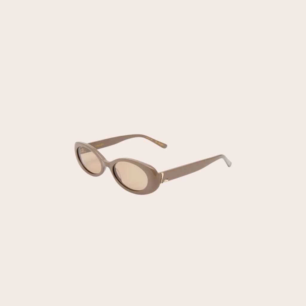 Lou Lou The Morgan Sunglasses in Taupe Lou Lou The Morgan Sunglasses in Taupe