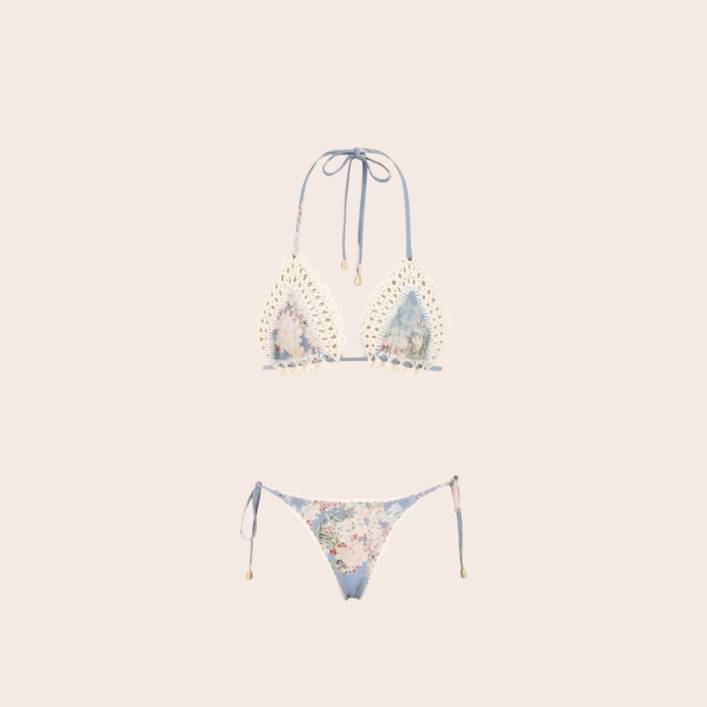Zimmermann Cascadian Crochet Tri Bikini Zimmermann Cascadian Crochet Tri Bikini