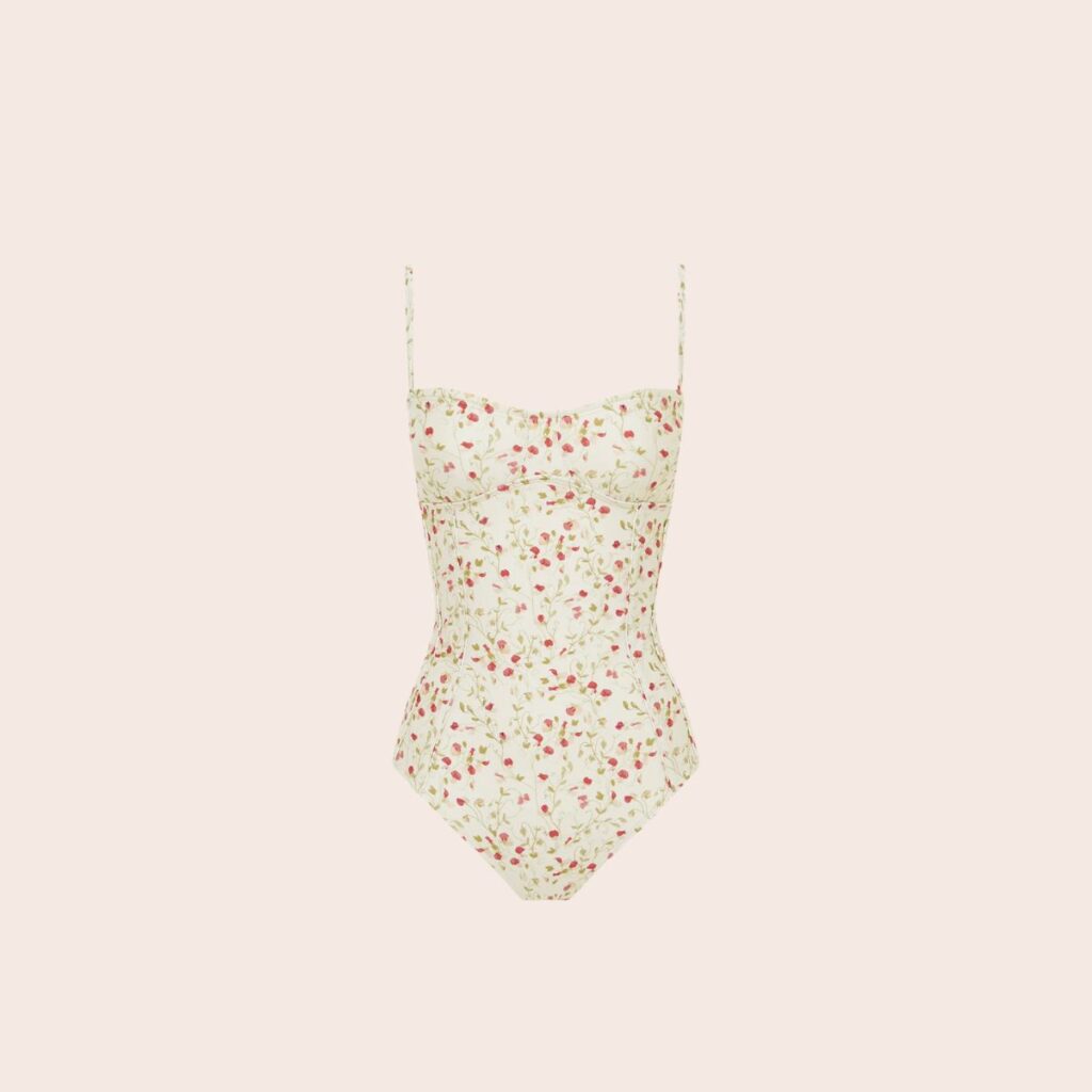 Peony Swimwear Boudoir One Piece in Sweet Pea Peony Swimwear Boudoir One Piece in Sweet Pea