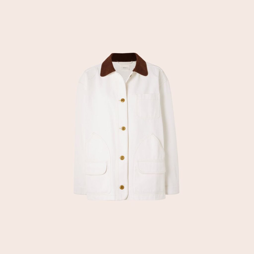 DÔEN Pascual Corduroy-Trimmed Cotton Jacket