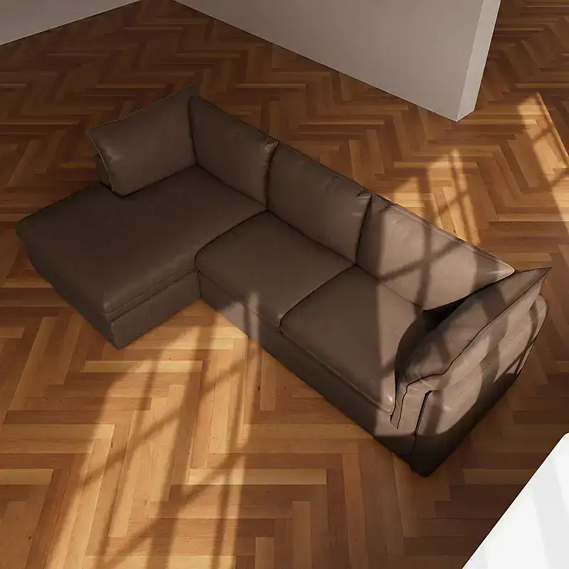 Leather sofa bed from Freedom