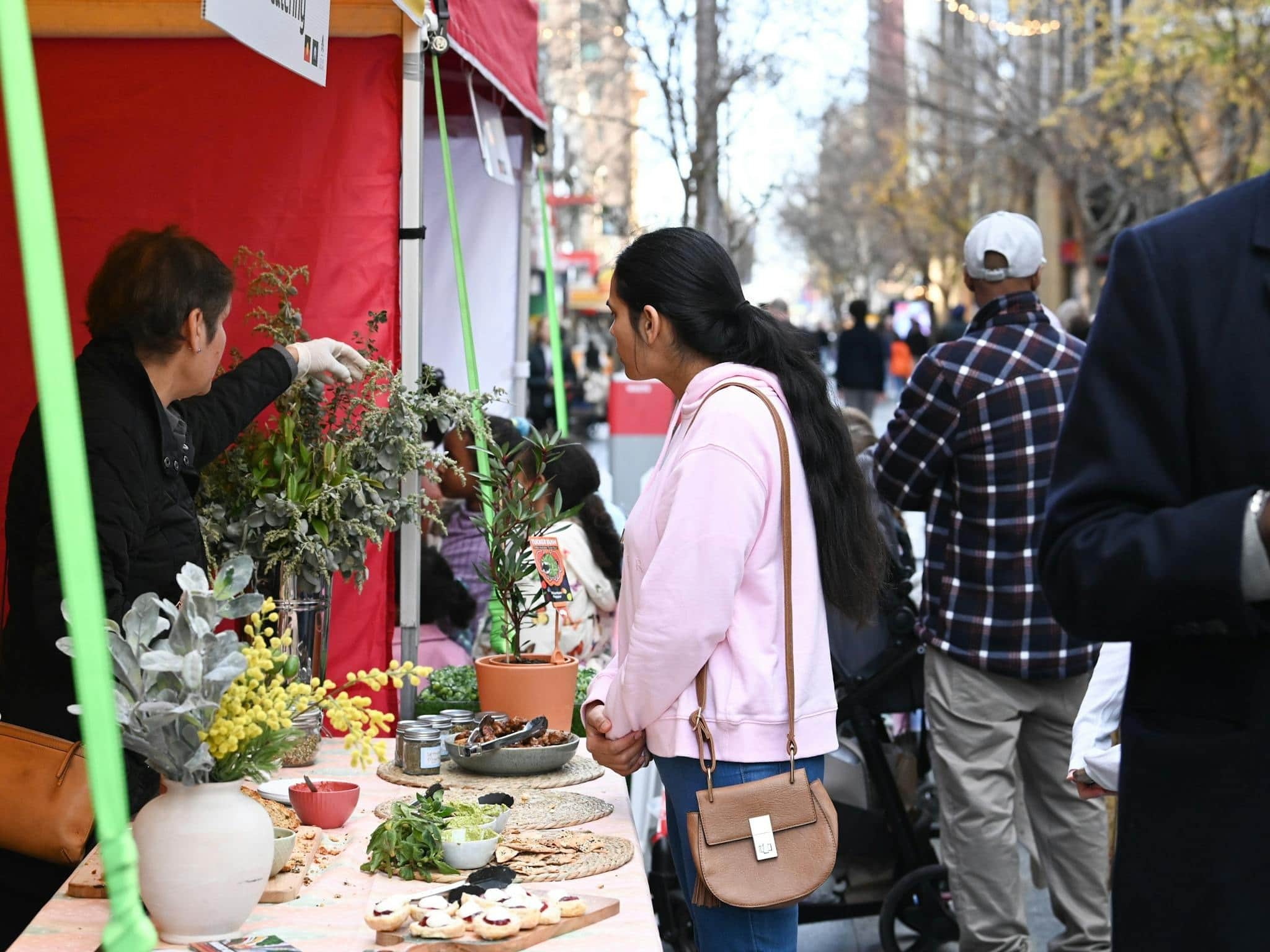 Market stalls as part of NAIDOC In the Mall in Adelaide South Australia.