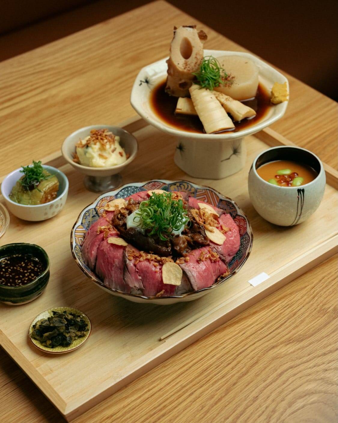 beef dish at oden melbourne