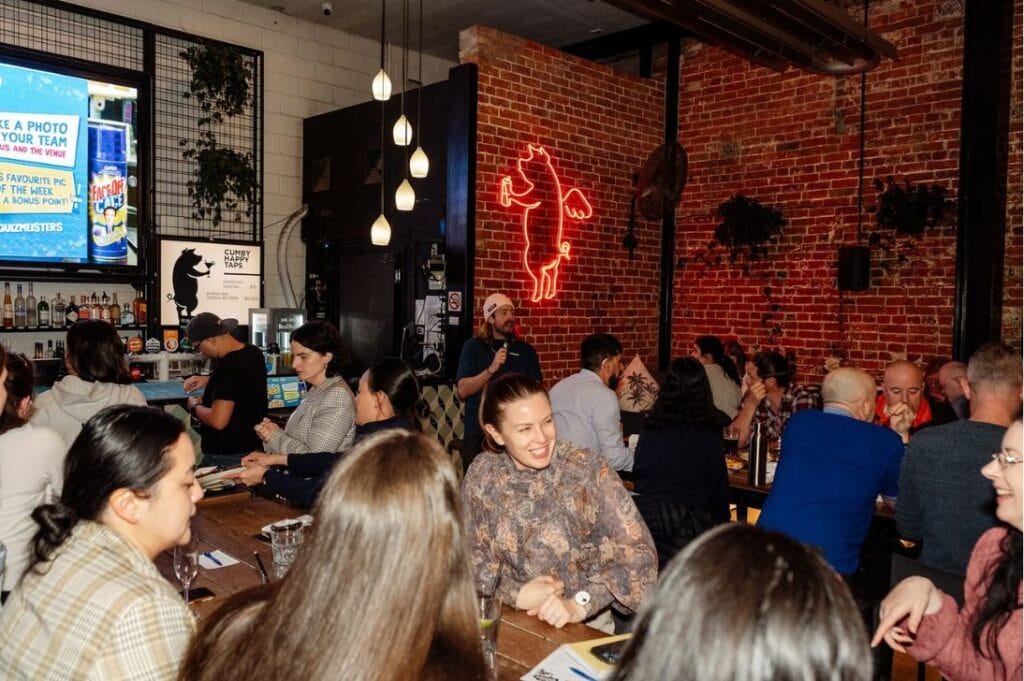 Quiz Night at the Cumberland Arms Hotel in Adelaide, South Australia.