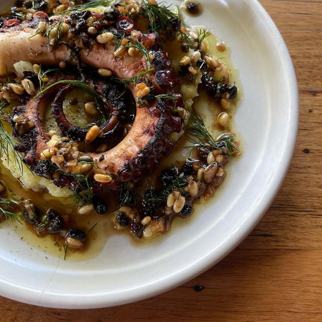 REBEL REBEL - Grilled W.A Occy, skordalia, pine nuts + currants - on special all weekend - Hotli