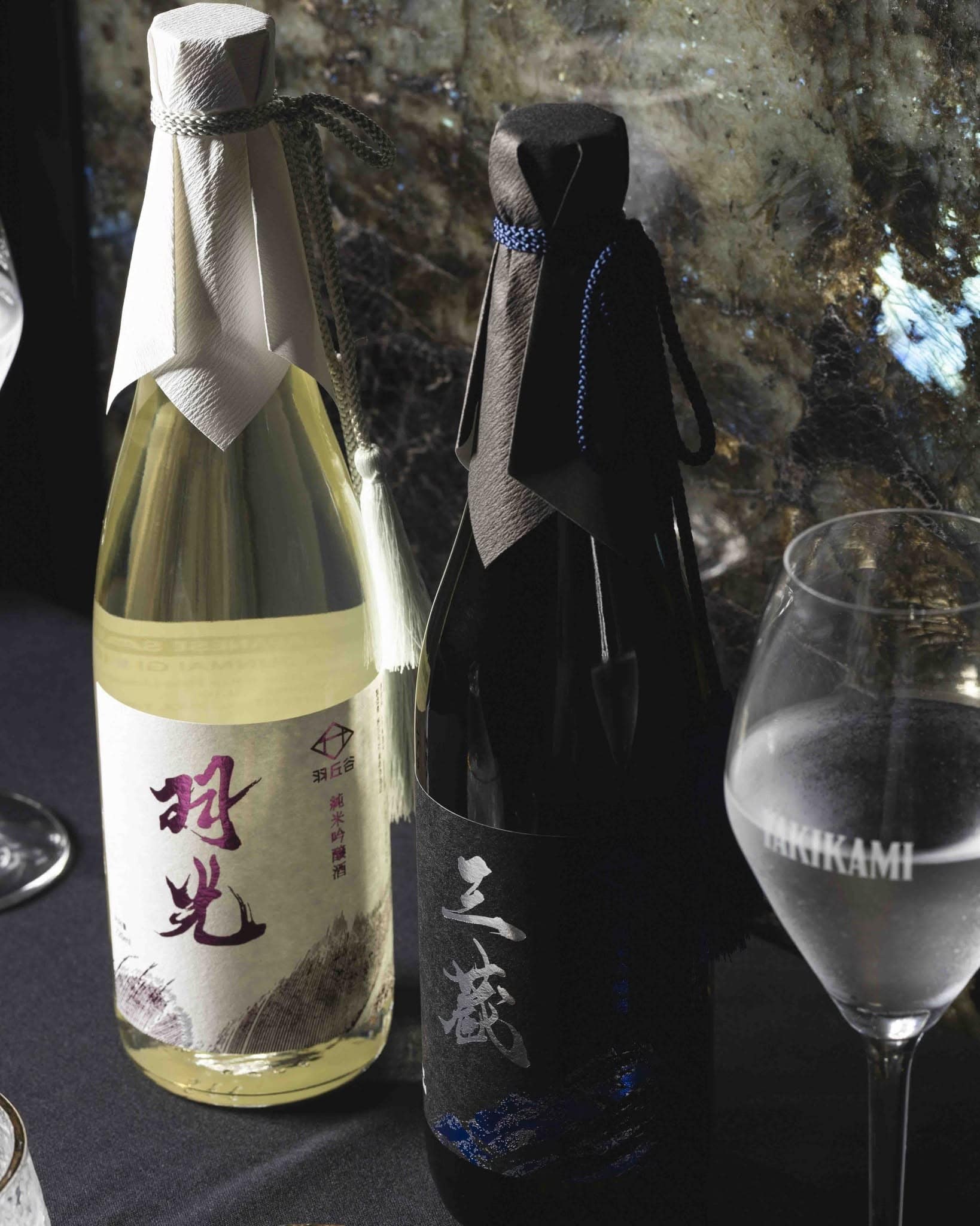 sake bottles at yakikami melbourne japanese restaurant
