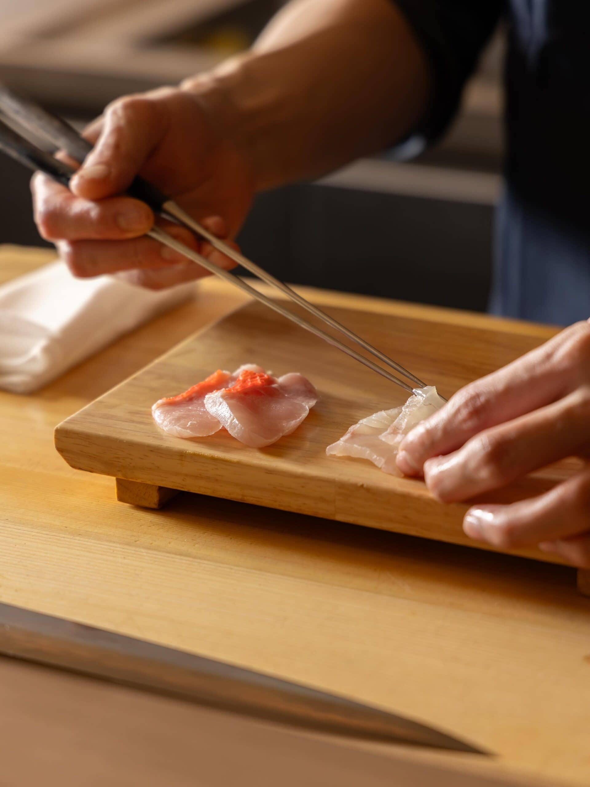 the omakase counter at Kentaro in Melbourne
