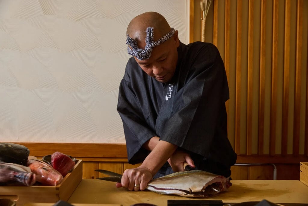 Takeshi, the owner and head chef of Takezo Restaurant in Footscray