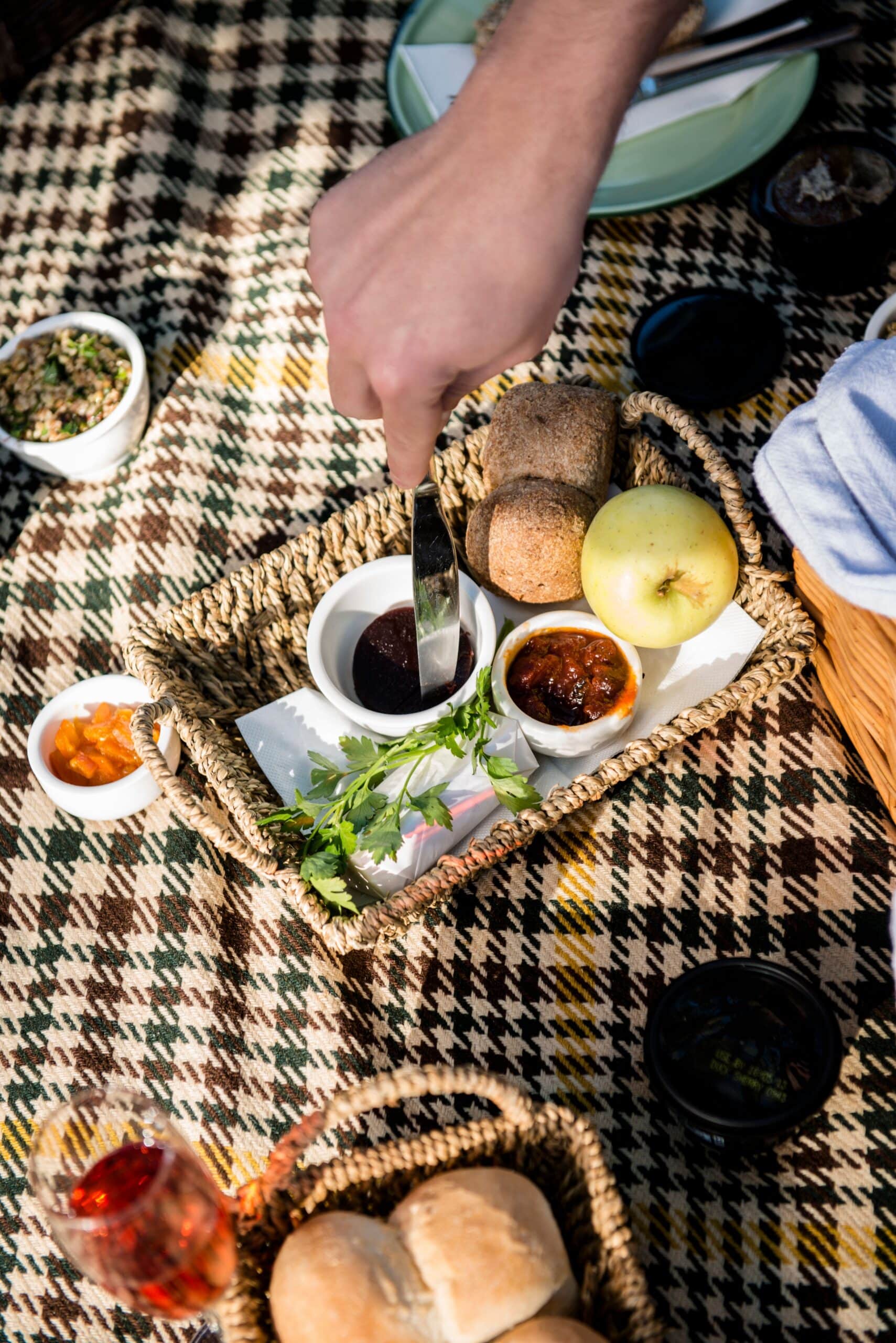 Picnic items from Maggie Beer Farm Shop in Barossa Valley.