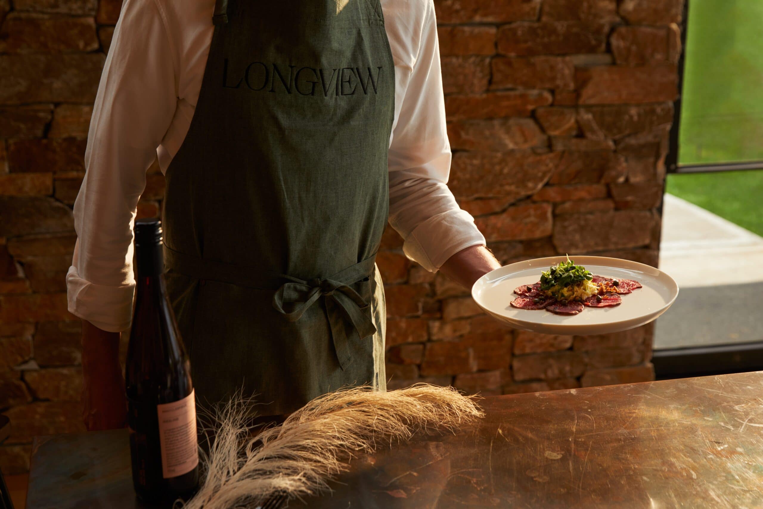 Dining at Longview Vineyard in South Australia.