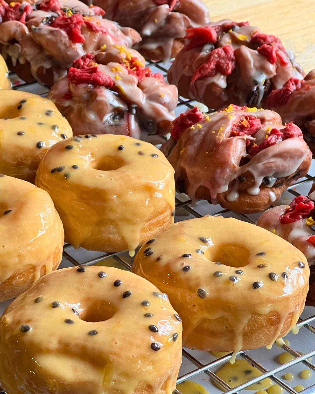 all day donuts selection of delicious colourful donuts in melbourne