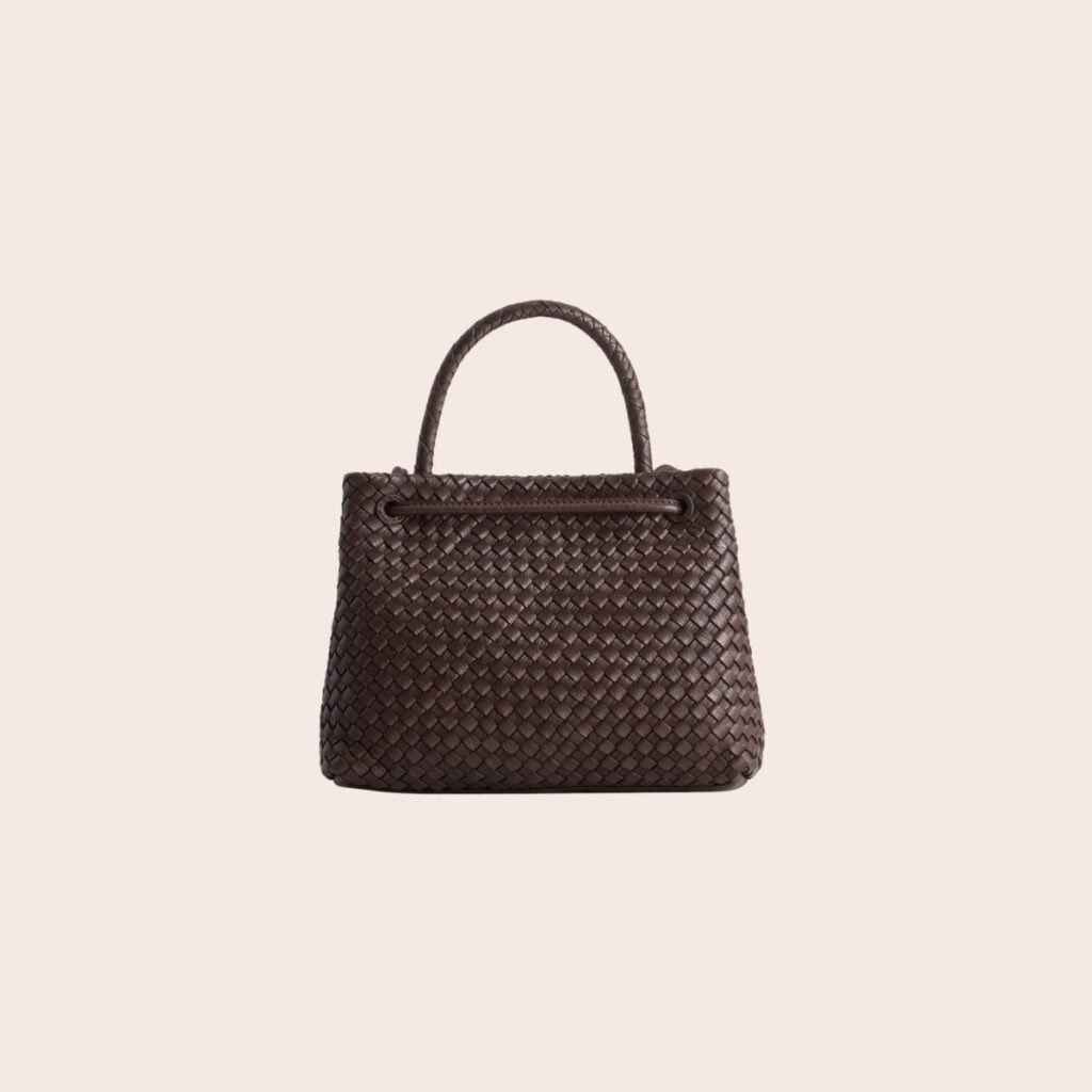 Evity Margo Leather Weave Tote Bag Evity Margo Leather Weave Tote Bag