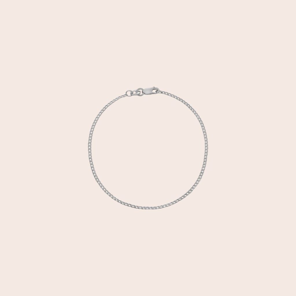 Temple & Grace Flat Curb Bracelet Temple & Grace Flat Curb Bracelet