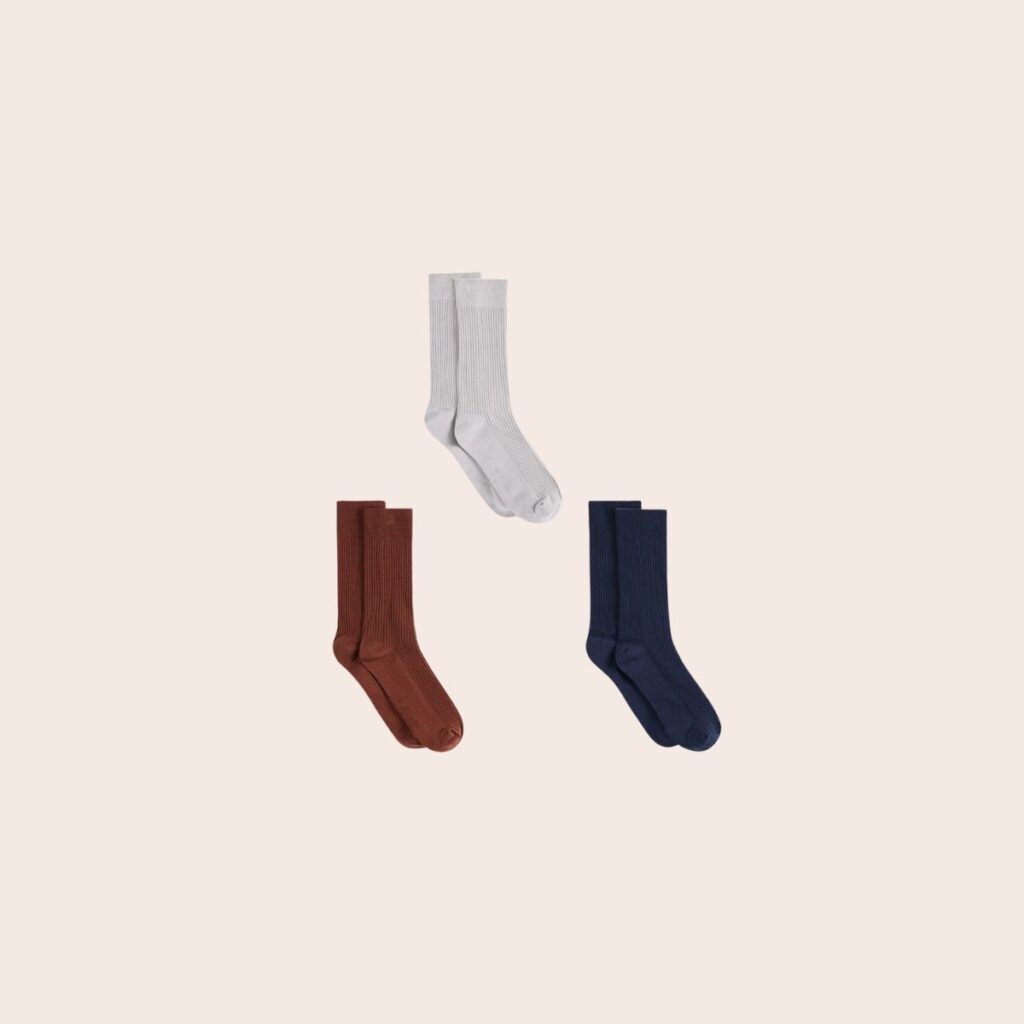 Boody 3-Pack Giftbox Ribbed Crew Socks Boody 3-Pack Giftbox Ribbed Crew Socks