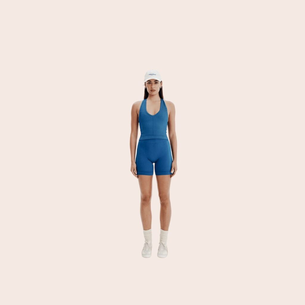 Pinky & Kamal V-Neck Cropped Tank 