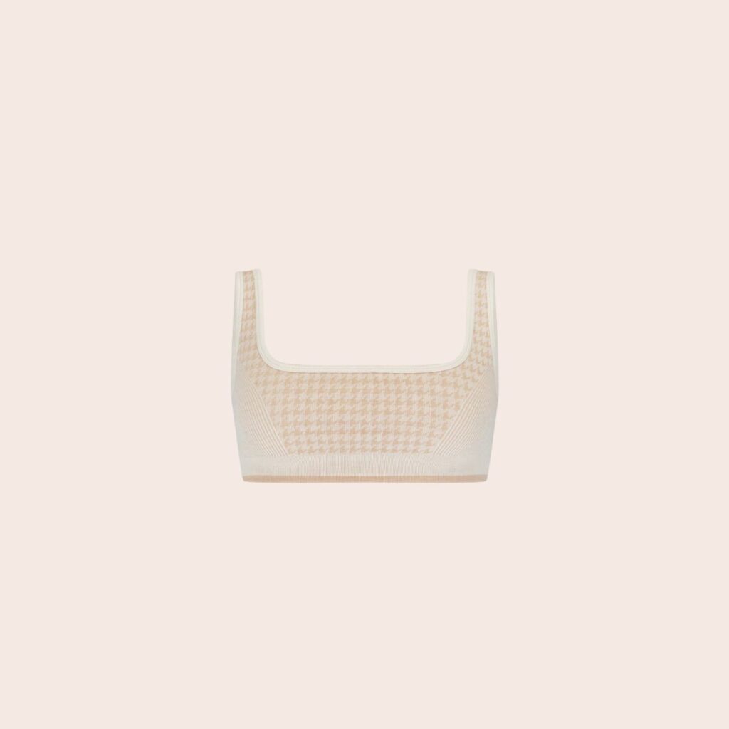 Nagnata Houndstooth Wool Bralette 