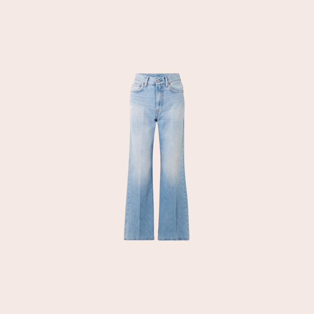Acne Studios 2022 Distressed High-Rise Wide-Leg Organic Jeans Acne Studios 2022 Distressed High-Rise Wide-Leg Organic Jeans