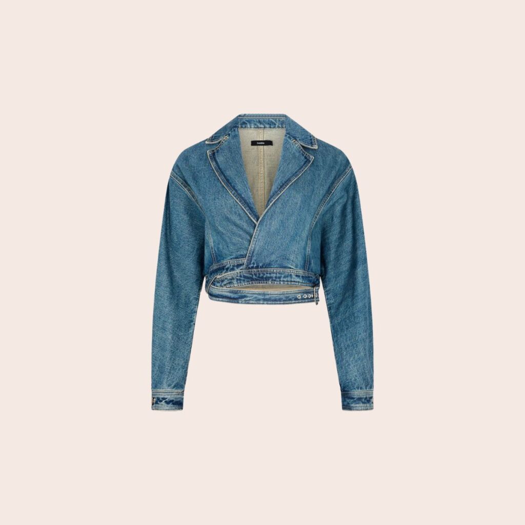 Bassike Denim Wrap Jacket 
