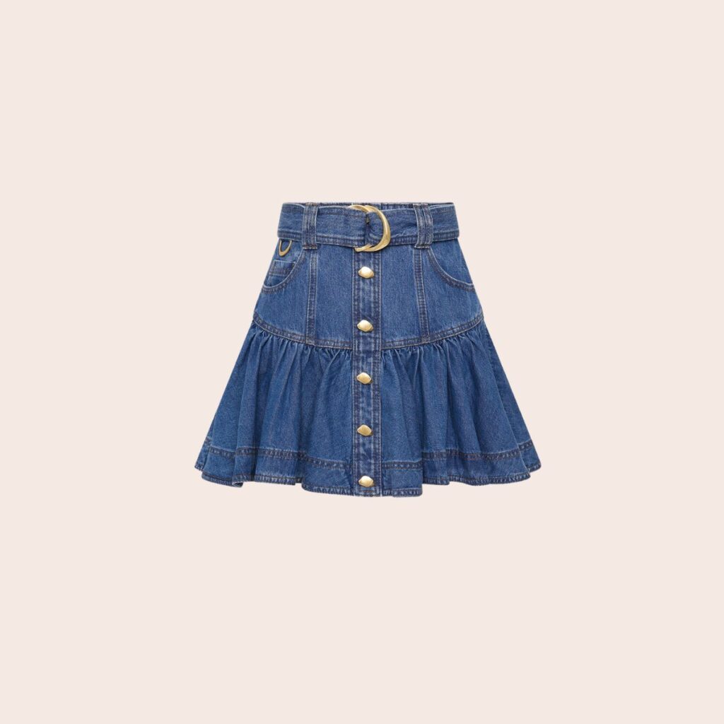 Aje Elena Denim Mini Skirt Aje Elena Denim Mini Skirt