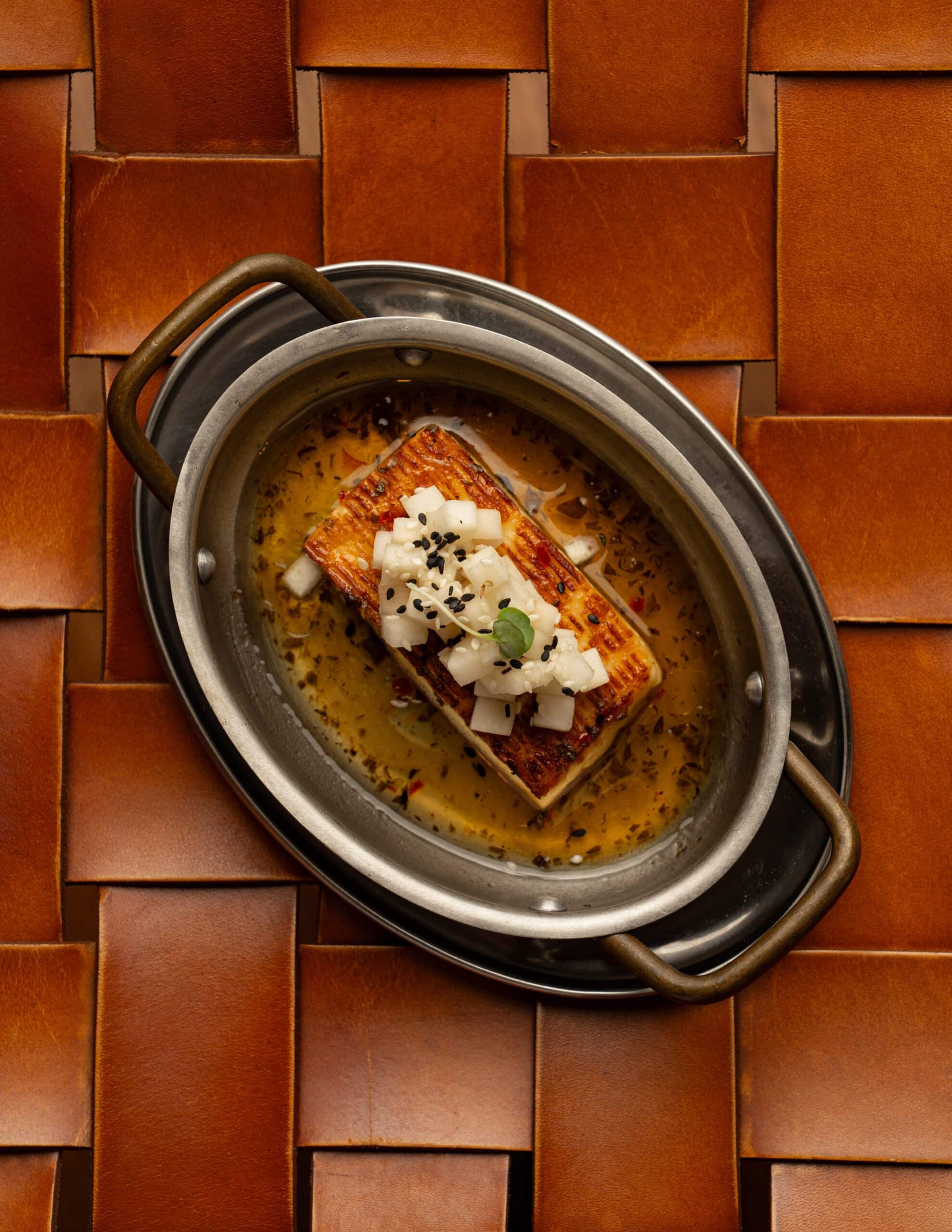 haloumi saganaki from jimmy's kitchen