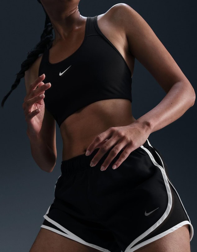 Nike Womens Tempo Dri-FIT Mid-Rise 3in Brief-Lined Running Shorts