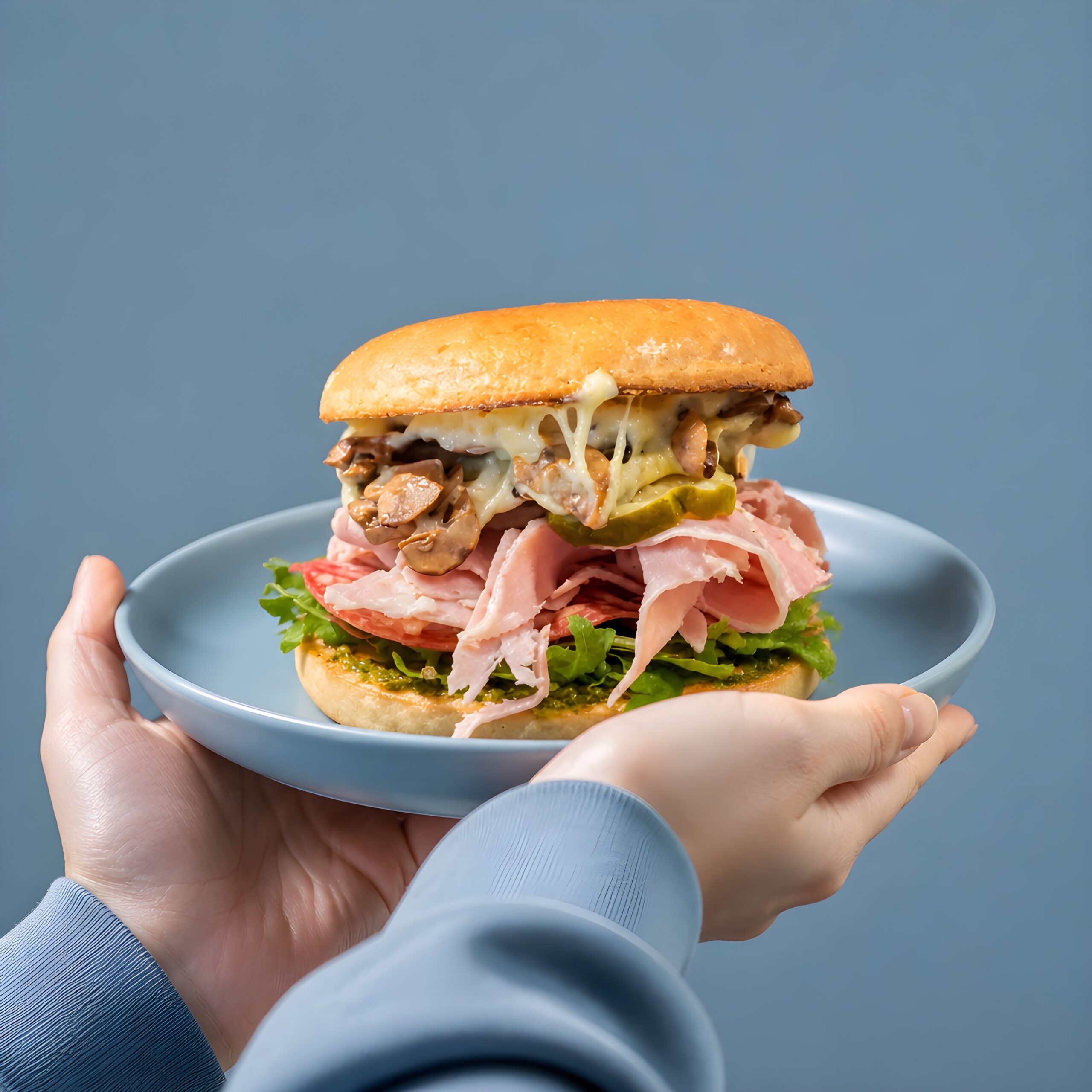 a big loaded bagel in melbourne at schmucks bagels
