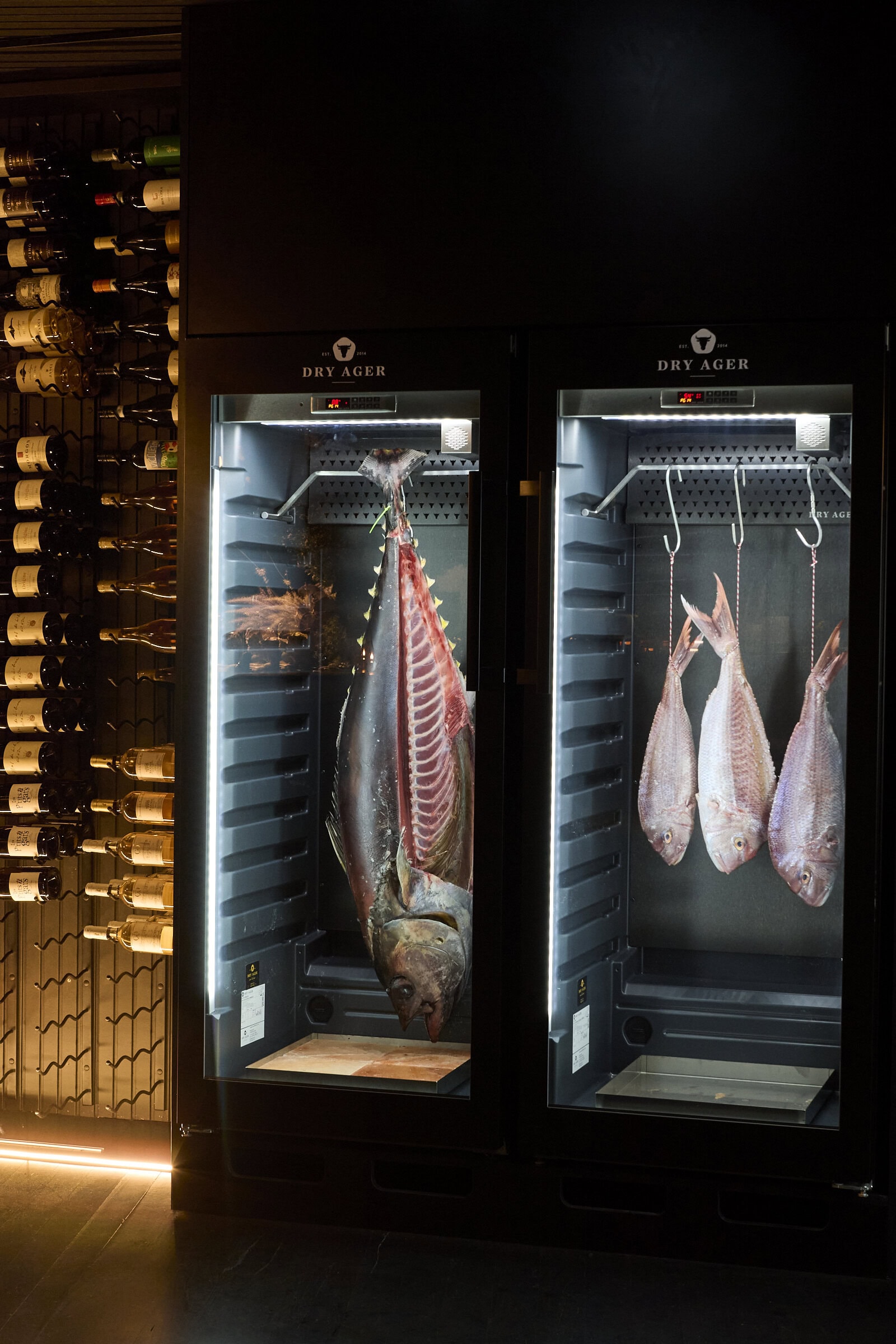 Dry-aged fish at Pearla & Co.