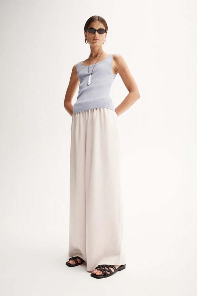 Elka Collective Coralie Knit Top Dusty Blue Elka Collective Coralie Knit Top Dusty Blue