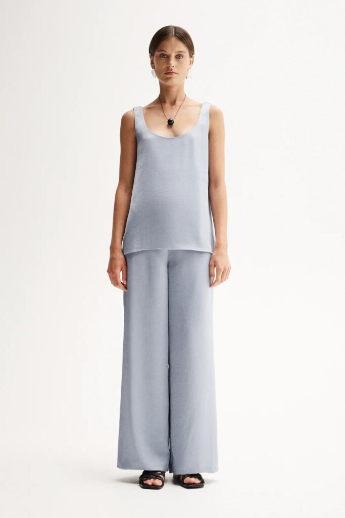 Elka Collective Eleanor Pant Dusty Blue Elka Collective Eleanor Pant Dusty Blue