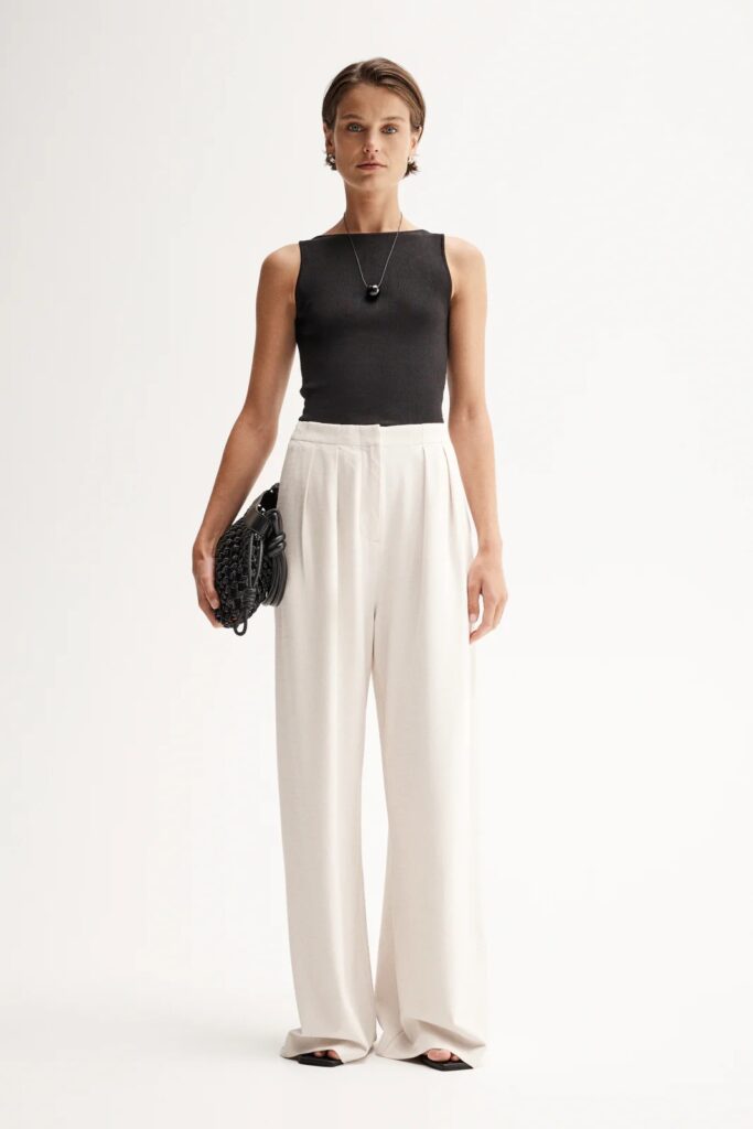 Elka Collective Manon Pant Ecru Elka Collective Manon Pant Ecru