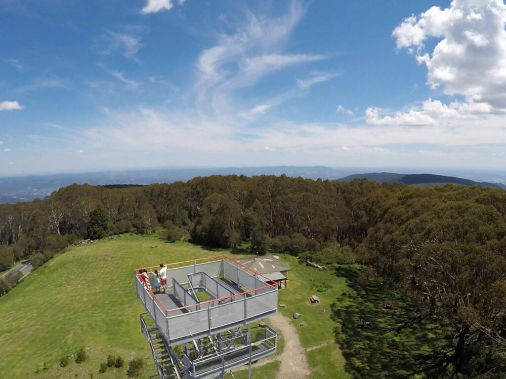 mt donna buang observation tower visit victoria