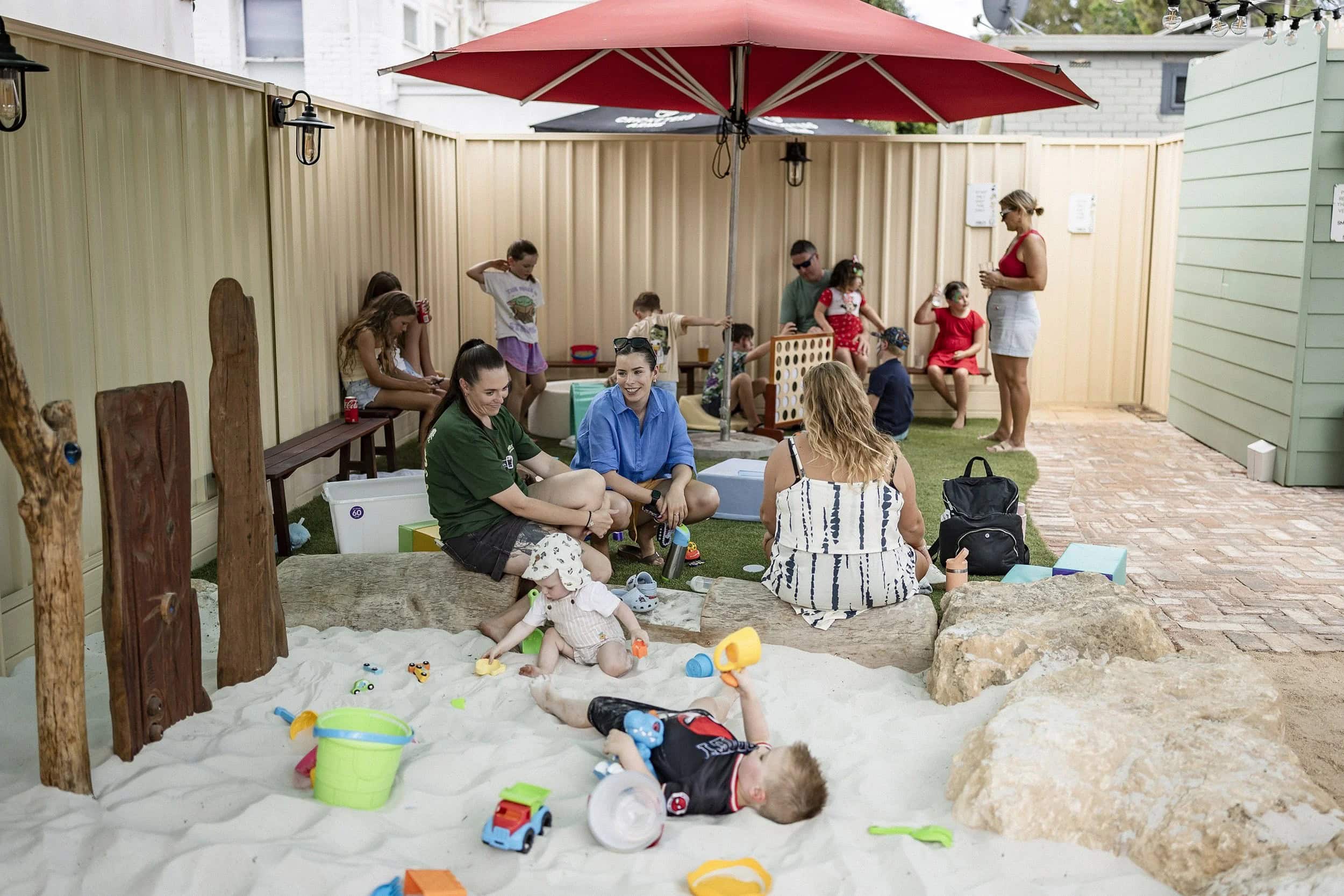 Sandpit at Percy's Playground